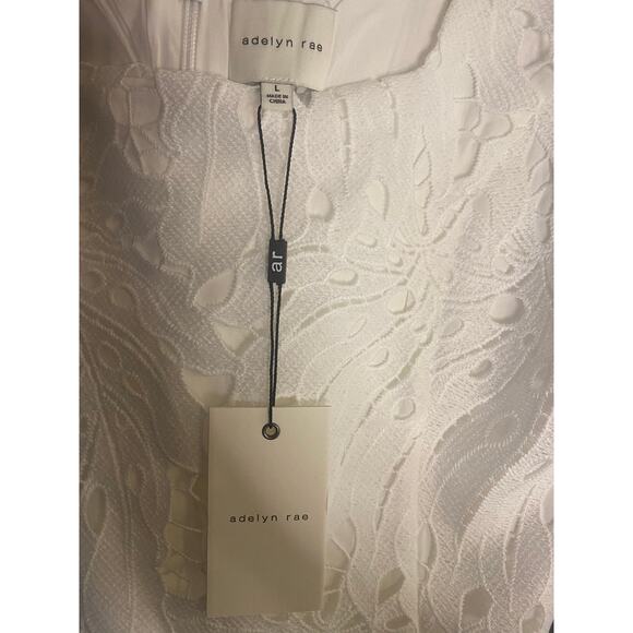 NWT- Adelyn Rae- JULIA 3D LACE MINI DRESS size Large - Picture 8 of 10